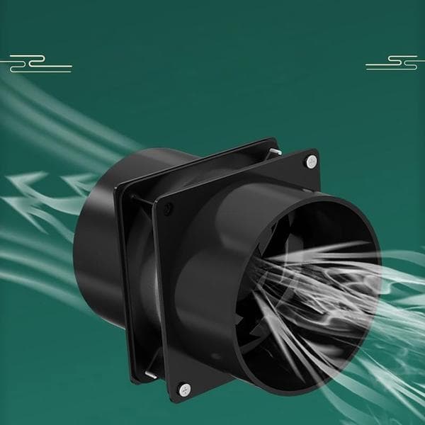 12V Ventilation Fan 80mm Inline Fan Adjustable Speed For Air Quality Control