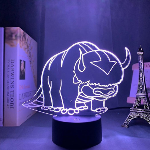 Akryl 3d-lampa Avatar The Last Airbender Nightlight, Rumsinredning Legenden Om 16 color with remote DM92