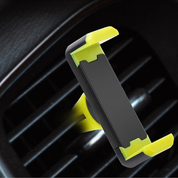 Universal biltelefonhållare Luftventilfäste Hållare Stöd för 4-7 tum Mobiltelefon Navigationsfäste Bilinredningstillbehör - Universal bilfäste Yellow
