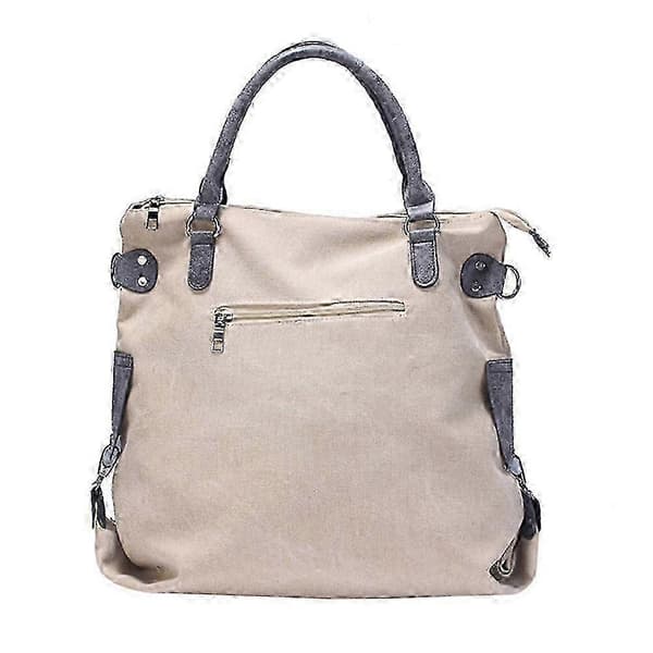 Stilig Messenger Bag for kvinner, beige matt, uformell, lett, stor kapasitet, 1 sett