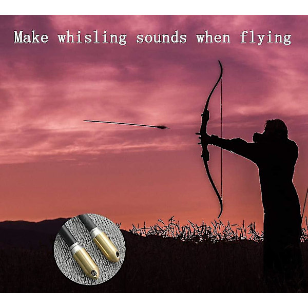 Whistling Broadhead Point Pilhoder F Skru inn tips Points Tips Kobberpilspisser For bueskyting Bue Målskyting Øver-yvan