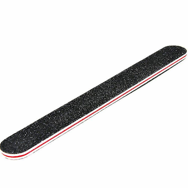 Nagelfil Emery Board Nagelvård Dubbelsidig Grit Gel Akryl Dip Svart Nagelbuffrande Filer Professionell manikyr Pedikyrverktyg 20st/förpackning Nagelfil