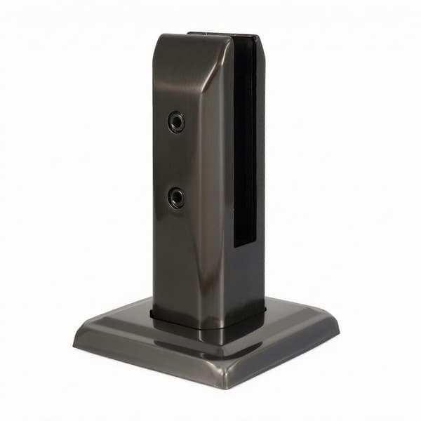 Glasrækværkstuds med skruer | 304 rustfrit stål, børstet finish, glas 160MM Black Titanium