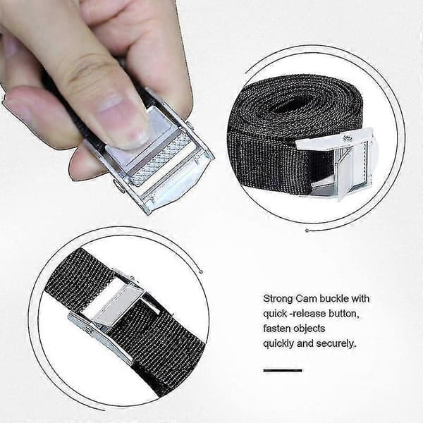 10 st spännband för takräcke med kamspänne 20mm