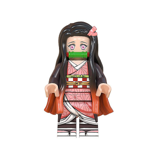 8 kpl/setti Demon Slayer Anime -hahmo koottu Mini Building Block Action -hahmot Leluille Lahja