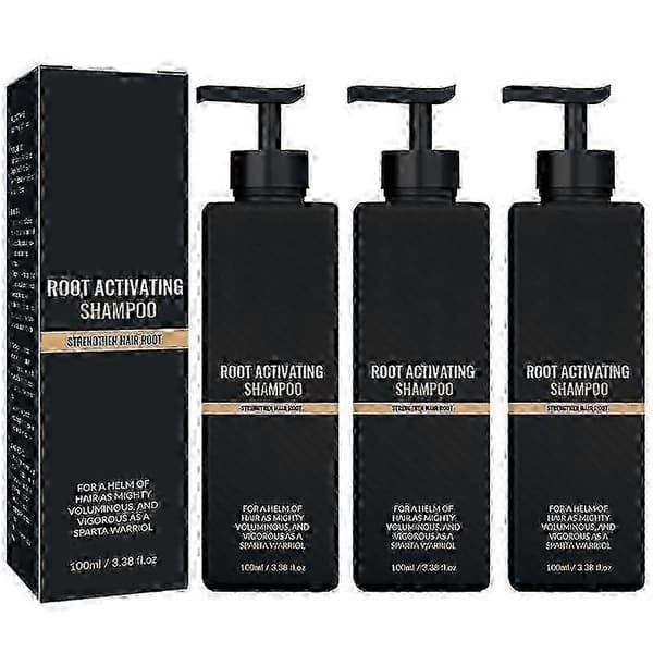 Root Activator Schampo, Mane Root Activator Schampo, Schampo Root Activator Främjar Hårväxt För Män Hårförtjockande Schampo 3Bottles