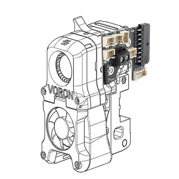 Adapterkort för Voron V2.4 Afterburner Toolhead X PCB-panel med kabelsats för Voron 2.4 3D-skrivare