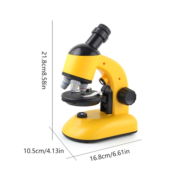 Barnmikroskopleksaker Pedagogiska vetenskapsleksaker HD Biologiskt mikroskop