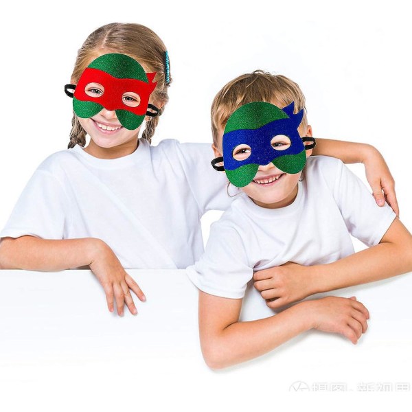 12 stk Superheltemasker til børn Filt øjenmasker Cosplaymasker Børnetema Fødselsdagsfester Tilbehør