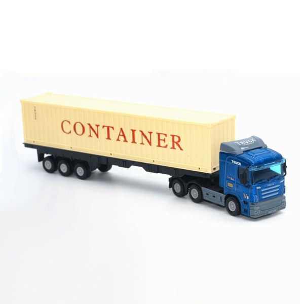 Container Lastbil Simulering Legering Bil Model Europæisk Transport Lastbil
