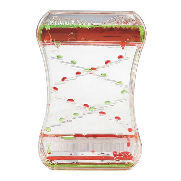 Flytande Rörelse Bubblare Timer Icke-Digital Tyst Tidsverktyg för Sovrum Green Red