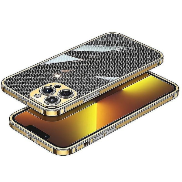 Hiilijuotettu ruostumattomasta teräksestä valmistettu case Iphone 13 Pro Max -puhelimelle