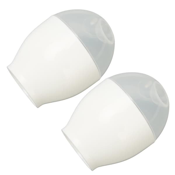 2st Microwave Egg Cooker Poacher ABS Portable Mini Quick Egg Cooking Cup for Kitchen Breakfast