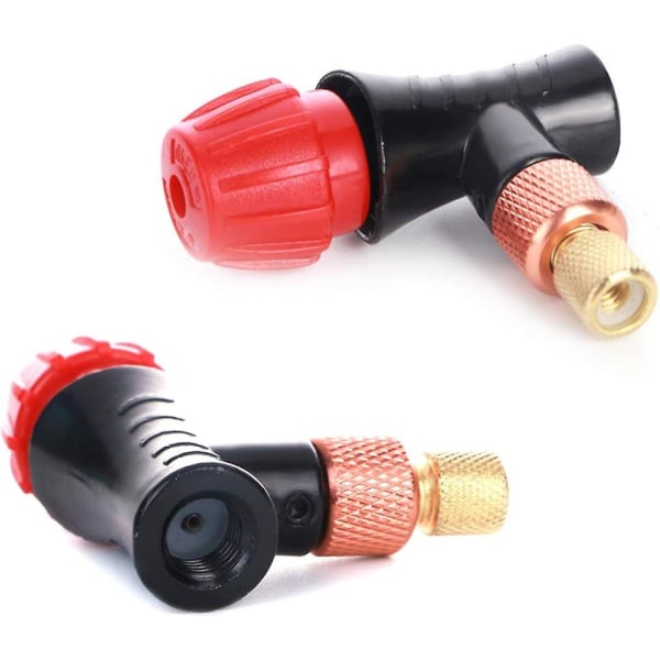 Sykkeldekkpumpe Co2-inflatorhode kompatibel for sykkeldekkpumpe