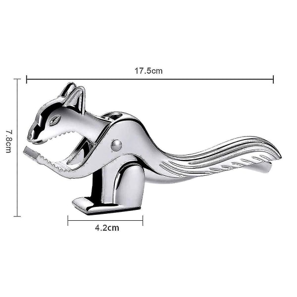 Piao egern nøddeknækker, stål nøddeknækker, nøddeknækker Valnødder, indsatsbesparende åbningsmøtrikker, længde: 17,5 cm, designet nøddeknækker, egern Design Støbejern