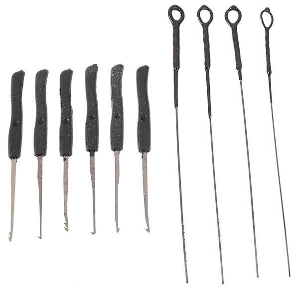 Työkalulaatikkosarja Rikkoutuneen avaimen poistosarja Rikkoutuneen set Rikkoutuneen avaimen poistokoukut Rikkoutuneen avaimenpoistimen set Black 13.5X0.4CM