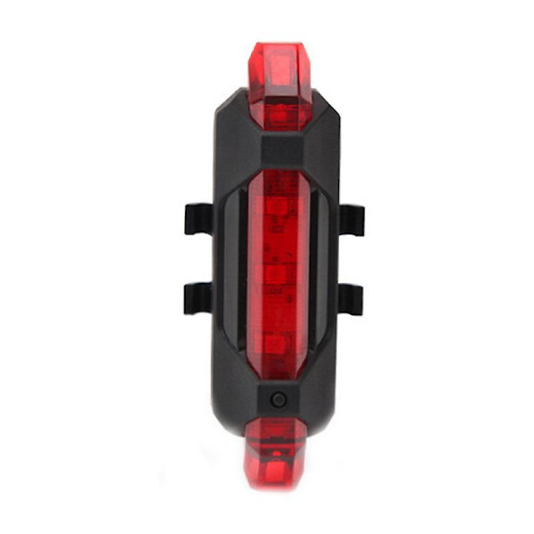 USB Uppladdningsbar Led Cykel Bakljus Mountain Bike Säkerhet Körning Varning Fram Bak Blinkljus Night Riding Tillbehör| | Red