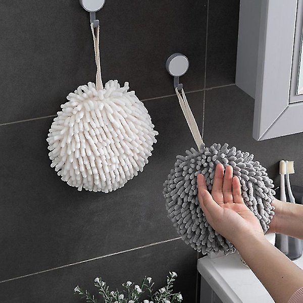 Kök Bad Handduk Snabbtorkande Mjuk Absorberande Fiberhandduk Gray