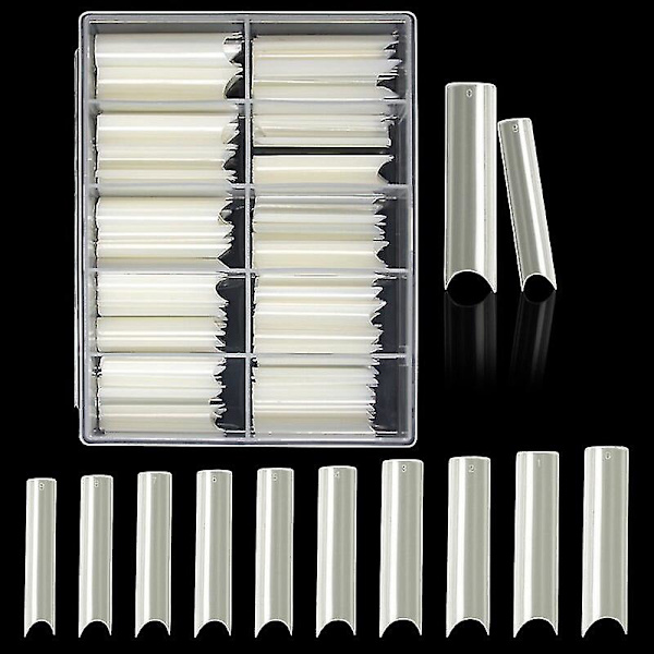 100/120 stk Professionelle superlange falske neglespidser Lang ballerina fuld fransk akryl neglespidser til forlængelse af negle 2XL Square 100 pcs1