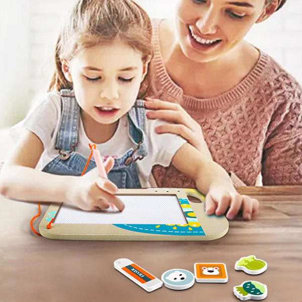 Puumagneettinen Art Brain Training Graffiti Draw Board set Like a baby