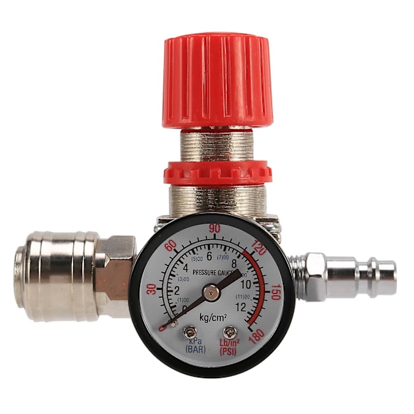 1/4 tum Tryckregulator Luftkompressor Tryckregulator Reduceringsventil 3 Hål Kontrollventil