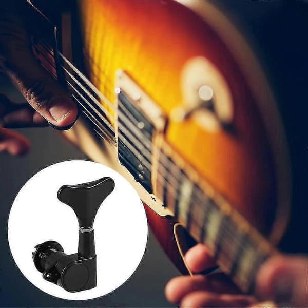 Vänster/Höger Stämskruvar för 4-strängad Elbasgitarr Black right