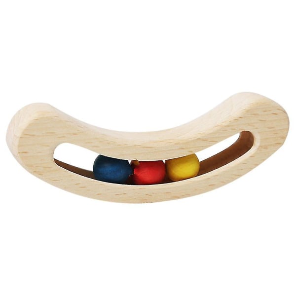 Funny Wooden Rangle Creative Bell Ring Toy Bedårende Rattle Toy Educational