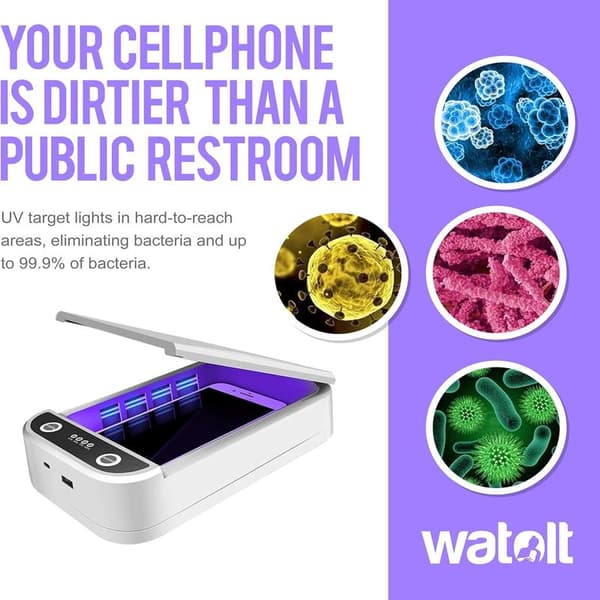 UV-lysdesinfeksjonsmiddel - Smartphone Desinfeksjonsboks