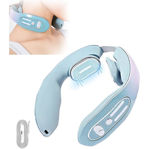 Cordless Neck Massager for Pain Relief, Portable Neck Relaxer, Halloween, 12 Modes, Christmas, Mother's Day, Father's Day Gift