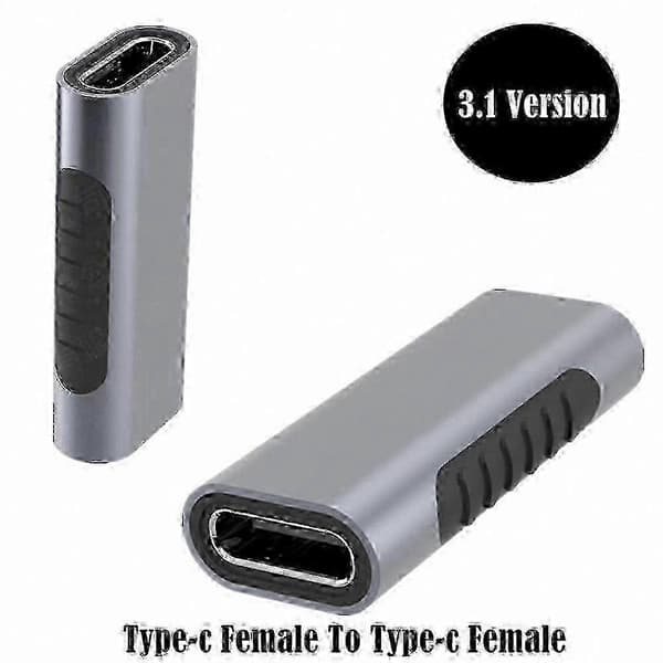 2025 harmaa USB-C naaras-naaras-liitinsovitinmuunnin