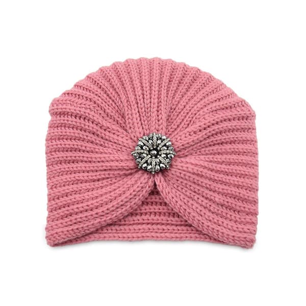 Pen vinterlue for kvinner Varm lue, rosa-én størrelse
