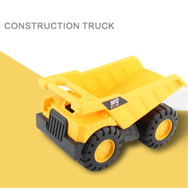 Inertiatekniikan auto-ajoneuvo-simulaatio kuorma-auton kaivinkoneen mallilelu lapsille -lahja Yellow