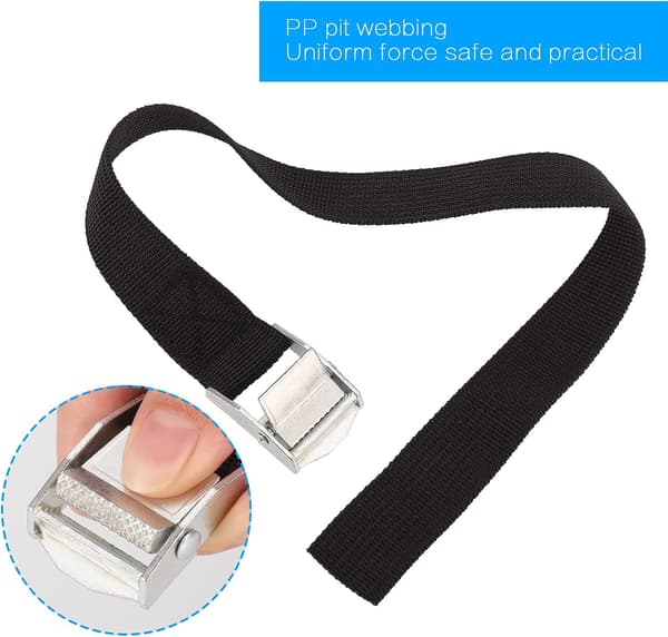 10 Pcs Short Ratchet Straps, Quick Release Tie Down Straps, Heavy Duty Adjustable Lashing Straps (40x2.5cm)