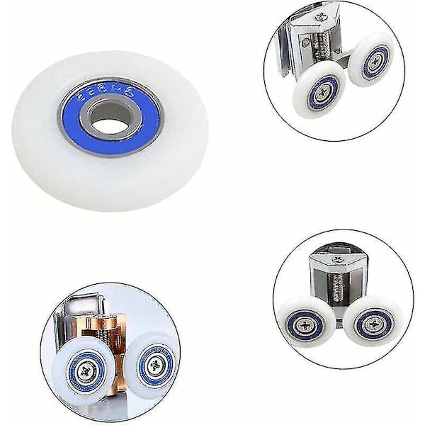 Bruser Dør Hjul Bruser Dør Hjul Bruse Dør Hjul Udskiftning Hjul Bruse Dør Hjul Til Bruse Dør Med Skruer, 23mm