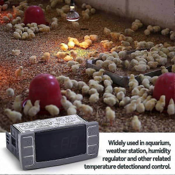Programmerbar temperaturregulator til 120V 50-60Hz fryser med temperaturfølerfunktion