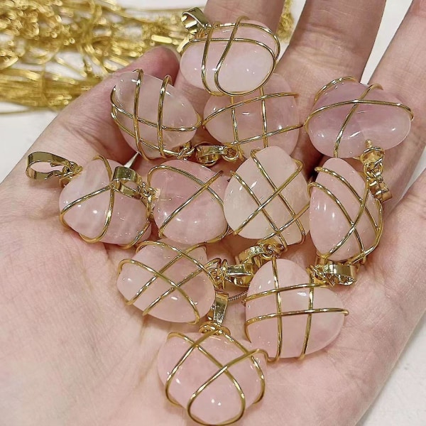 2 st Birth Stone Heart Halsband Girls Diamond Castle Halsband för tonårsflickor