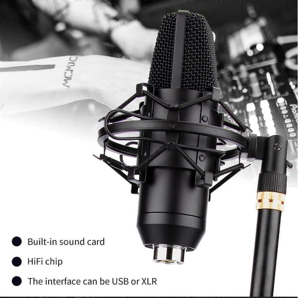 Mikrofon (sæt) professionelt podcast-sæt - USB studiemikrofon