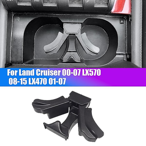 Til Land Cruiser 100 Series 00-07 / Lx570 08-15 Lx470 01-07 Center Console Kopholder Indsats Divide