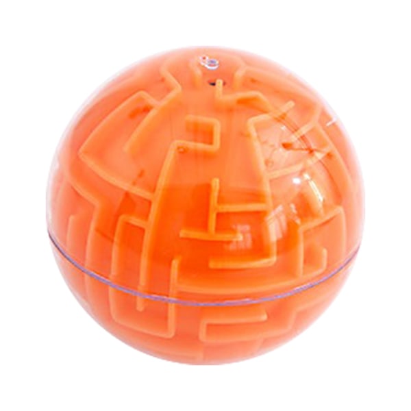 3D Memory Sequential Maze Ball Puslespil Legetøjsgaver til børn, voksne Orange