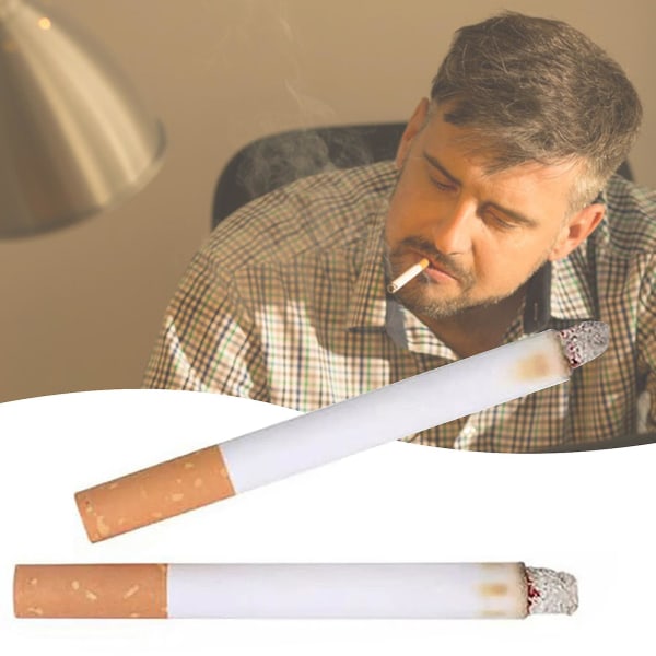 2 stk. Fake Smoke Legetøjsrekvisitter Realistisk udseende Fake Stage Puff cigaretter til prank Halloween kostumebrug