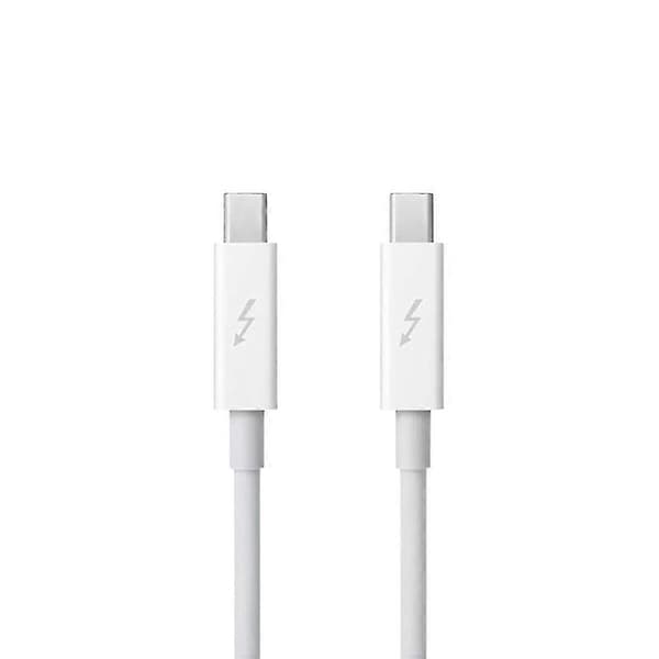 Thunderbolt 2-kabel 20 Gbps han til han, kompatibel med Apple Macbook Pro Air mini og iMac White