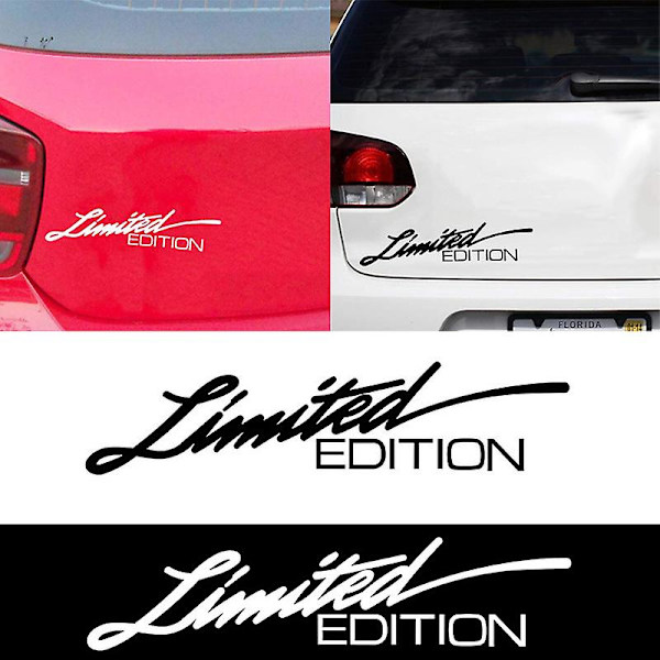 Luovat autotarrat 16x3,8 cm rajoitettu erä englanninkielinen tarra Muoti Auton korin lasikoristeet Auto-autotarrat Tarvikkeet|autotarrat| Black