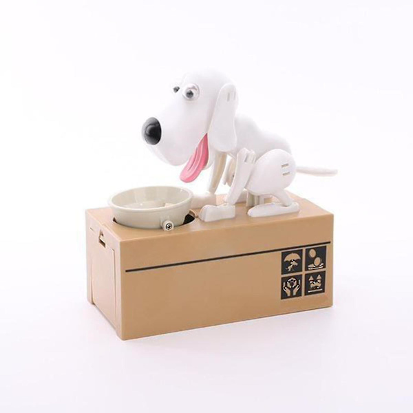 Little Dog Puggy Bank Batteridrevet Robotic Mynt Munching Leketøy Pengeboks Spare penger Myntbank For Blue