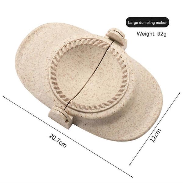 DIY Dumplings Maker Hvedestrå Dumpling Form Dumpling Indpaknings Gadget Dumpling Clips Kage Bageforme Køkkentilbehør Beige L