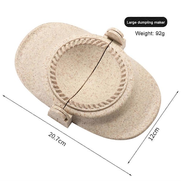 DIY Dumplings Maker Vetehalm Dumplingform Dumpling Wrapper Gadget Dumplingklämmor Bakformar Köksredskap Beige L