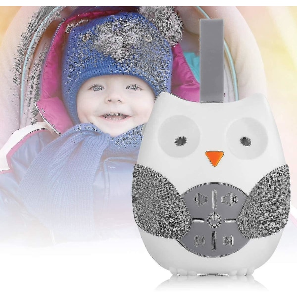 Baby sömnnapp Ljudmaskin Bärbar White Noise Noise Machine med 12 lugnande ljud och 3 Shusher-timer för resor Sl