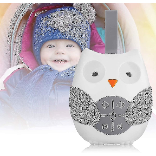 Babysøvnsmokk Lydmaskin Bærbar White Noise Noise Machine med 12 beroligende lyder og 3 Shusher-timer for reiser Sl