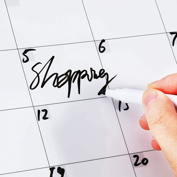 Dry Erase Kylskåp Magnetisk Kalender - Hvid åre Magnetisk B