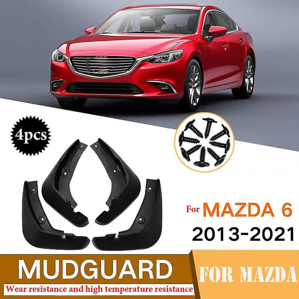 4stk Forreste Bil Stænklapper Til Mazda 6 Gj Gl Atenza 2013-2021 Stænkskærme Stænkskærme Stænklapper Stænskærm Skærme Biltilbehør