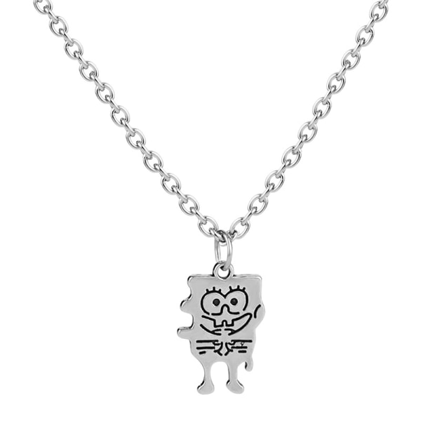 Svampbob Fyrkantspaj Big Star Couple Titanium Steel Nec